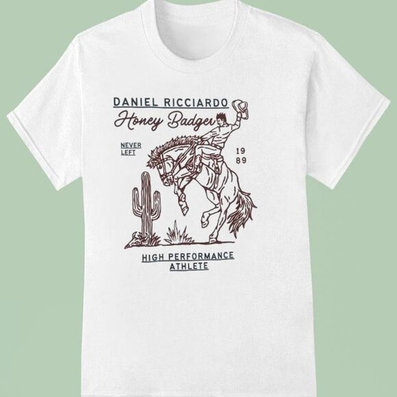 Daniel Ricciardo Honey Badger Never Left High Performance Athlete 1989 Shirt - Picture 1 of 5
